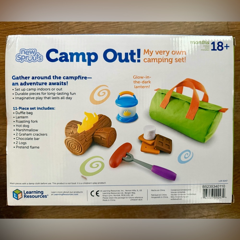 Learning Resources New Sprouts Camp Out! 11 Piece Set NEW IN BOX - Picture 4 of 4